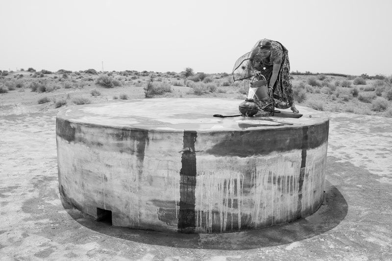Nature-based Solutions for Drinking Water - 'kund'(a large underground tank that stores rainwater harvested from its catchment) in use in Bikaner district, Rajasthan. Kunds serve to supply drinking water especially during the lean season and can have capacities of 1,000 liters or more